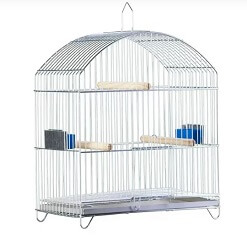 Gaiolas Pássaros Belga Prata P041