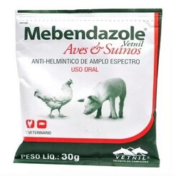 Mebendazole Aves e Suínos - 30g